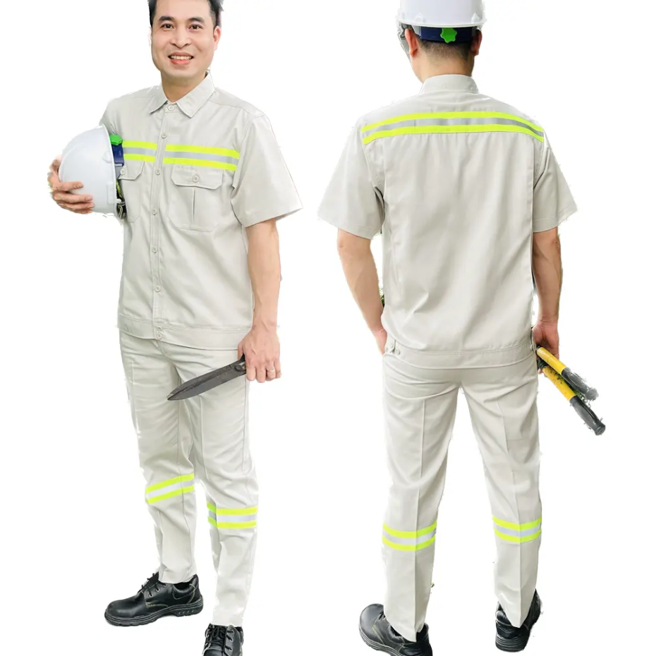 夏季工地工作服定制加反光條工裝定制勞保安全服定制 派登服飾